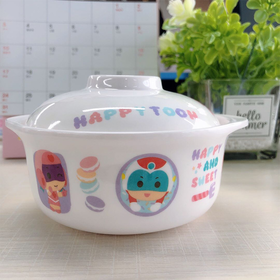 蜜儿港开心超人双耳带盖碗MB206K#