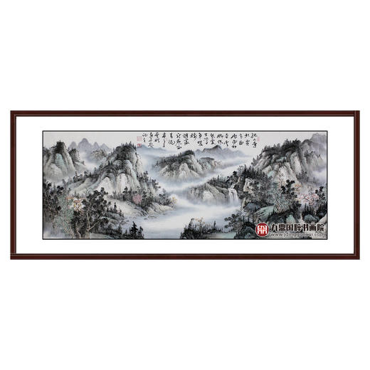 高云鹏《钱塘湖春行》68*178cm 山水横幅作品 办公室/客厅挂画 商品图0