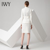 IWY/白色长袖西装半裙套装CS10347 商品缩略图3
