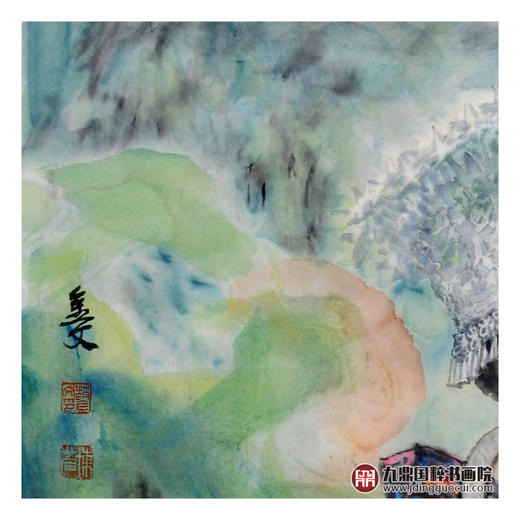 赵金文《苗寨姑娘作品》68*68cm 人物斗方作品 茶室/客厅挂画 商品图3