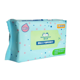 蜜儿港婴幼儿干湿两用棉巾（袋装）60抽MH008#