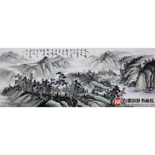 高云鹏《山水作品》68*178cm 山水横幅作品 办公室/客厅挂画 商品图1