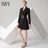 IWY/黑色长袖连衣裙Q10359 商品缩略图0