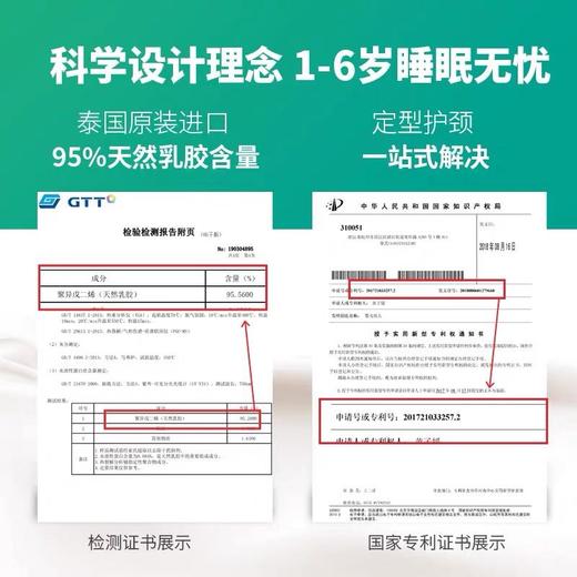 1-6岁儿童乳胶枕，丁香医生联名款 商品图1