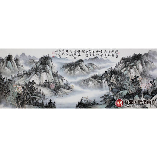高云鹏《钱塘湖春行》68*178cm 山水横幅作品 办公室/客厅挂画 商品图1