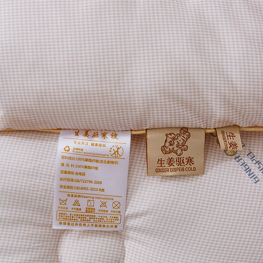 惠慈家居 生姜祛寒被 含生姜精华 冬天不惧严寒 羽丝棉被 3kg（200*230cm）2028-6 商品图2