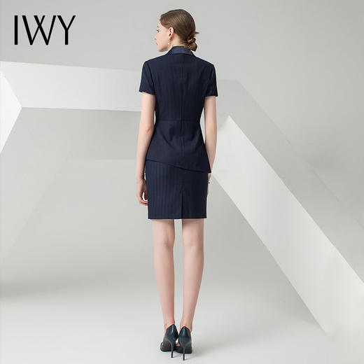 IWY/藏青色短袖西装半裙套装21CS1 商品图3