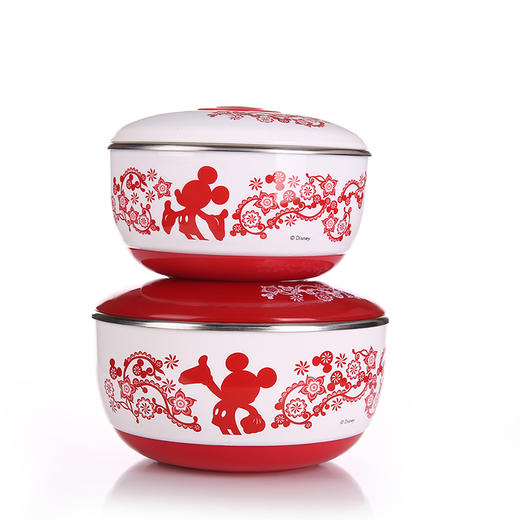 DSM-3059-米奇剪纸不锈钢碗两件套 商品图3