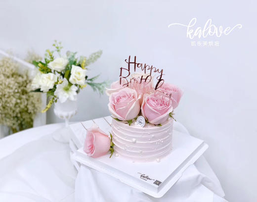 高贵典雅粉玫瑰鲜花款 商品图0