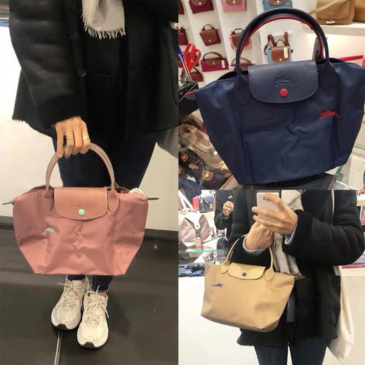 原单法国LongChamp手提包小号短柄刺绣饺子包手提小包 商品图3