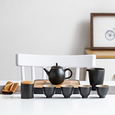 旅行功夫茶具套装带茶盘简约一壶四杯复古便携收纳小套装商用茶礼 商品图2