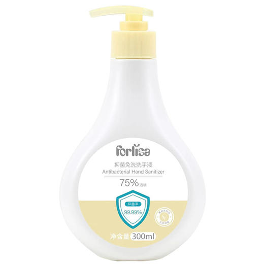 菲丽洁抑菌免洗洗手液（酒精含量75%）家庭装300ml 商品图0
