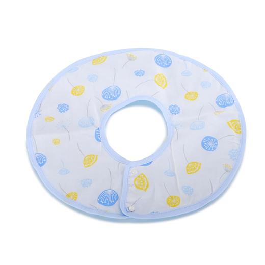 九洲基-爱婴蜜语360度口水巾2条装(蓝/黄)AF070#31*31 商品图1