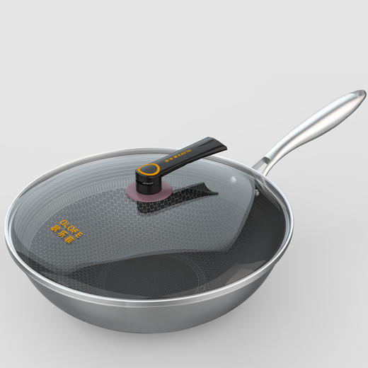 欧乐菲米力士蜂巢316不锈钢炒锅全面屏32cm 商品图6