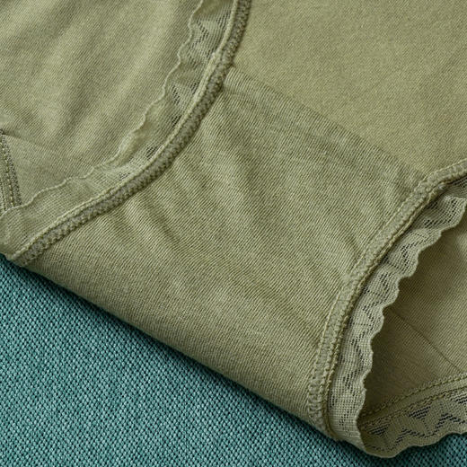 雅黛丽内裤中腰平角裤女士精致音符刺绣透气短裤舒适底裤5条装DYK03080(5条装) 商品图4