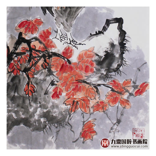 高云鹏《守信知廉标五德》68*138cm 花鸟竖幅作品 玄关/餐厅挂画 商品图4