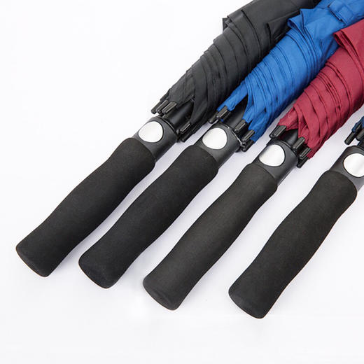 简约绅士高尔夫伞 加大号男女晴雨两用 纤维骨加固防风雨伞 商务迎宾专用大雨伞 商品图2