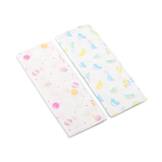 爱婴蜜语印花全棉手帕2条装AF049#26*38 商品图1