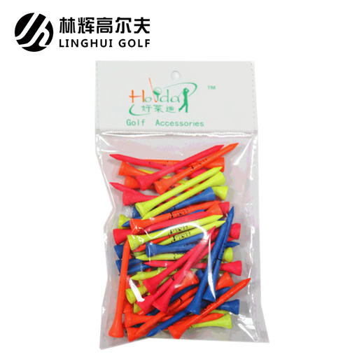 Linn Holiday荧光色中木Tee（50支装）球钉 商品图0