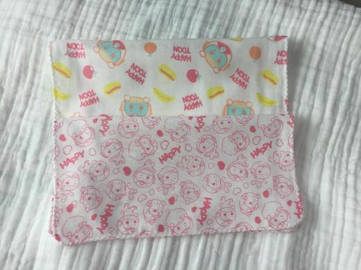 爱婴蜜语开心超人全棉手帕(2条装)AF102#26*26 商品图1
