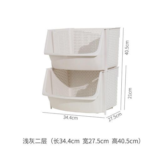 【厨房置物架蔬菜落地多层菜篮子】玩具零食收纳架居家日用放菜架 商品图5