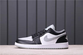 乔丹/Air Jordan aj1 AJ1 乔丹1代 乔1 乔1低帮系列 Air Jordan 1 Low “Light Smoke Grey” 货号：553558-039 乔1低帮灰黑脚趾