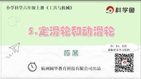6.1.5《定滑轮和动滑轮》拓展延伸课程