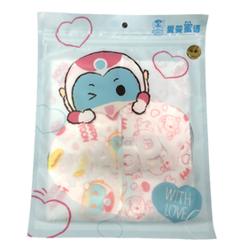 爱婴蜜语开心超人全棉澡巾(2条装)AF103#26*38