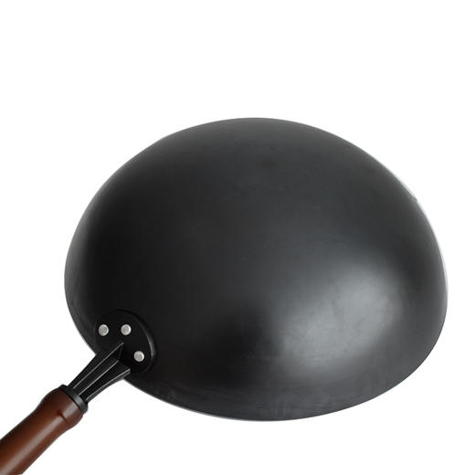 德国欧乐菲章铁匠手工捶打老式炒锅圆底铁锅 明火使用 32cm 商品图1