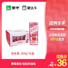 真果粒草莓果粒250g×12盒