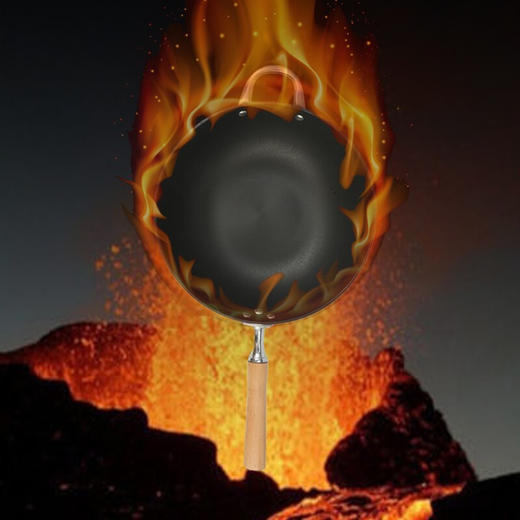 德国欧乐菲铁锅厚釜球墨铸铁炒锅不粘锅炒菜锅章铁匠系列 商品图1