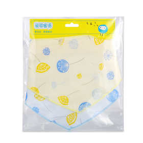 限时砍价-爱婴蜜语三角口水巾2条装(蓝/黄)AF071#17*43