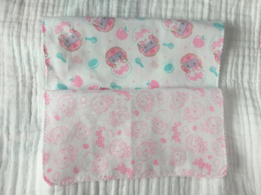 爱婴蜜语开心超人全棉手帕(2条装)AF104#26*26 商品图1