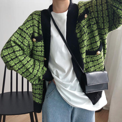 【高级撞色感】小香风外套 软糯感百搭舒适 穿上气场立马提升一个度 商品图1