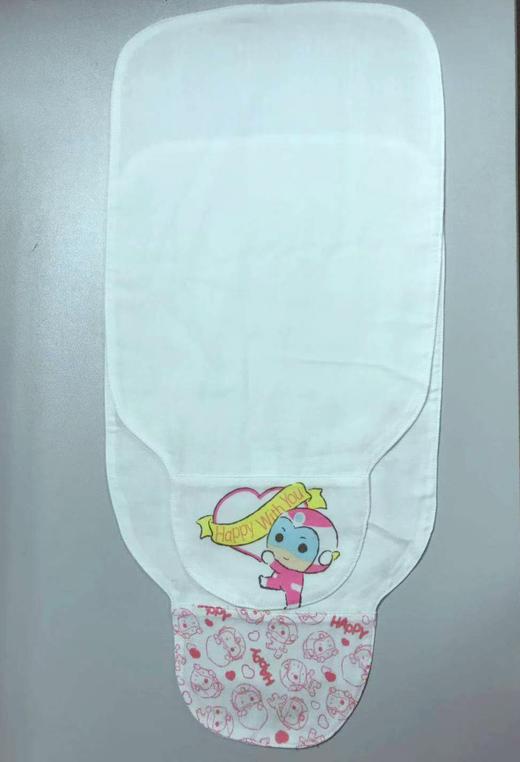 爱婴蜜语开心超人全棉隔汗巾M码(2条装)AF109#25*36 商品图1