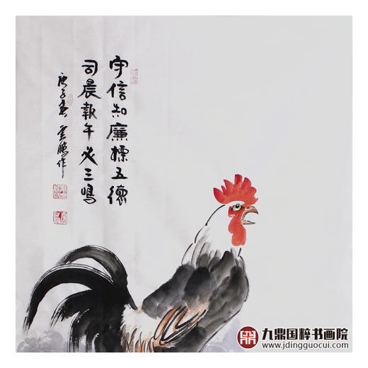 高云鹏《守信知廉标五德》68*138cm 花鸟竖幅作品 玄关/餐厅挂画 商品图3