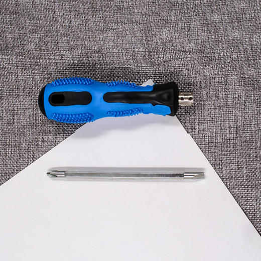 双头4寸毛刺两用螺丝刀 按摩软手柄起子 家用五金工具 a2d05