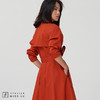 【吸睛狠角色】枫叶橘系腰带利落风衣 商品缩略图2