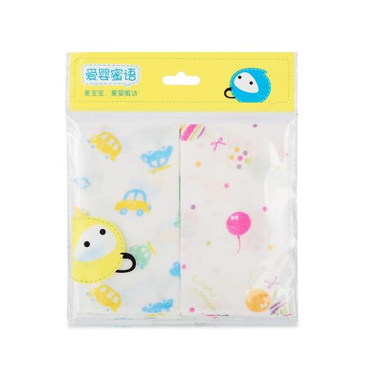 爱婴蜜语印花全棉手帕2条装AF048#26*26 商品图0