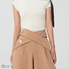 AtelierMissLu-【绝对气场】 腰部交叉设计高腰阔腿裤 商品缩略图0