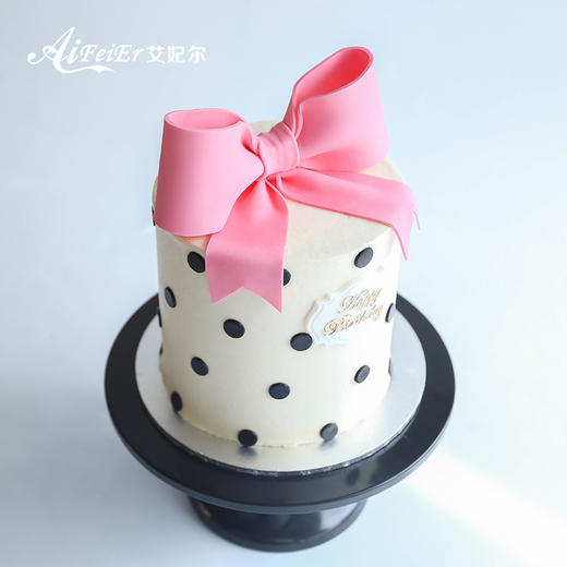 儿童米妮米奇蝴蝶结女生可爱女孩女公主创意生日蛋糕深圳同城配送 商品图1