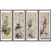 高云鹏《花鸟四条屏作品》35cm*100cm*4 花鸟四条屏作品 办公室/客厅挂画 商品缩略图0