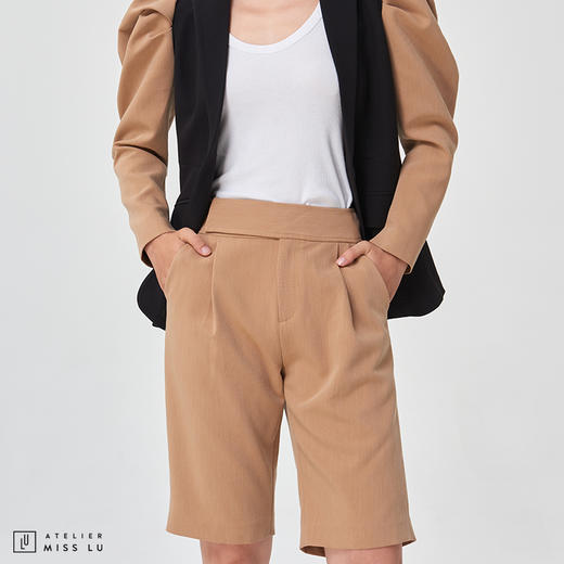 【不落俗“套”】大热驼色百慕大西装短裤 商品图2