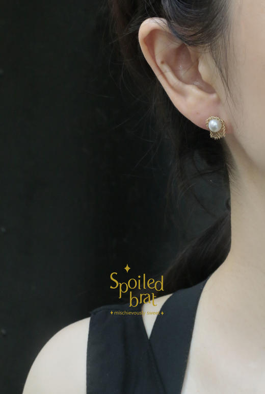 spoiledbrat jewelry流苏珍珠耳钉 商品图2