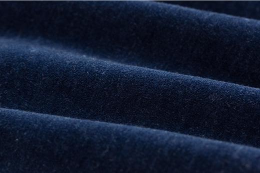 棉质平绒深蓝面料 商品图2