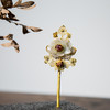 清 金镶玉花形发簪 商品缩略图3
