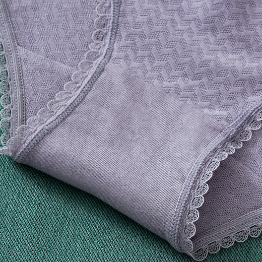 雅黛丽内裤中腰平角裤女士纯棉底裆透气舒适简约纯色5条装组合装DYK03079(5条装) 商品图4