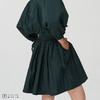 【鬼马女孩】深墨绿高腰褶皱嘭嘭嘭A字半裙 商品缩略图2