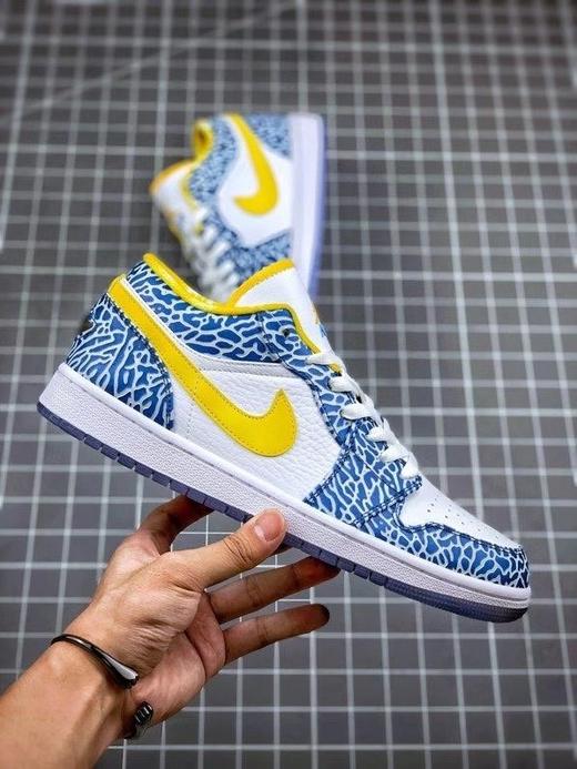 Air Jordan 1 Low 蓝黄水晶低帮 AJ1乔1低帮休闲板鞋 同步官方配色 商品图1
