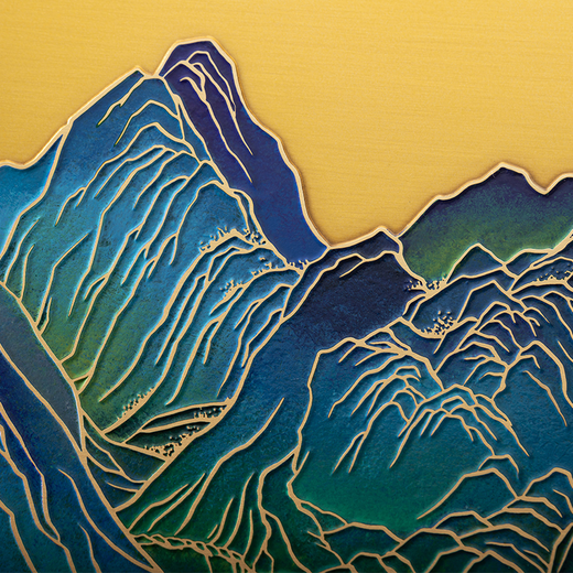 朱炳仁·铜 千里江山画,掌柜推荐,黄铜冷彩画,殿堂级藏画奢侈品